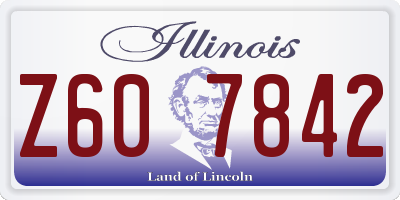 IL license plate Z607842