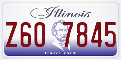 IL license plate Z607845