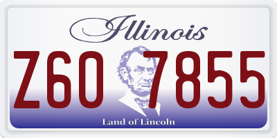 IL license plate Z607855