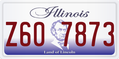 IL license plate Z607873