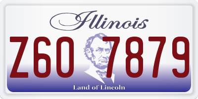 IL license plate Z607879