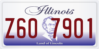 IL license plate Z607901