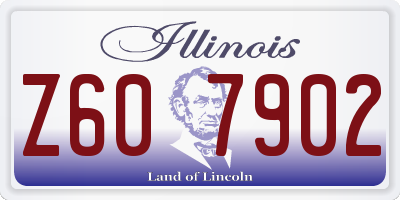 IL license plate Z607902