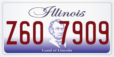 IL license plate Z607909