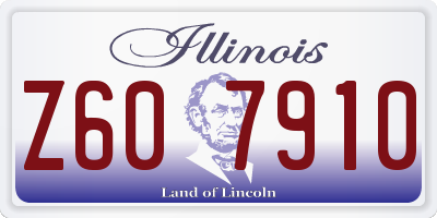 IL license plate Z607910
