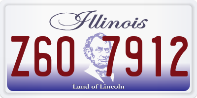 IL license plate Z607912