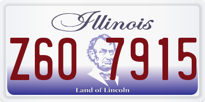 IL license plate Z607915