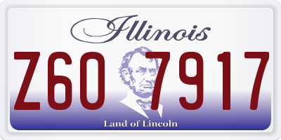 IL license plate Z607917