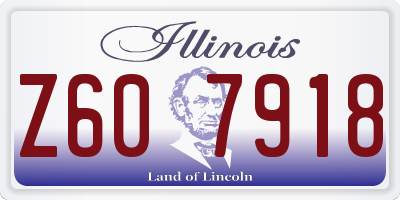 IL license plate Z607918