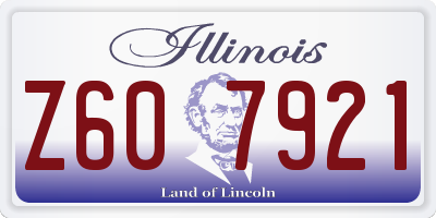 IL license plate Z607921