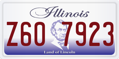IL license plate Z607923