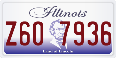 IL license plate Z607936