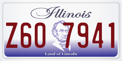 IL license plate Z607941