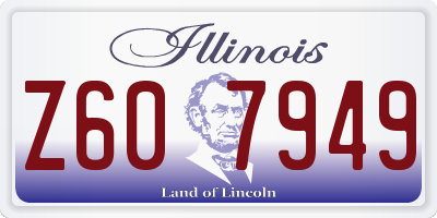 IL license plate Z607949