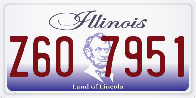 IL license plate Z607951