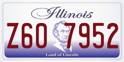 IL license plate Z607952