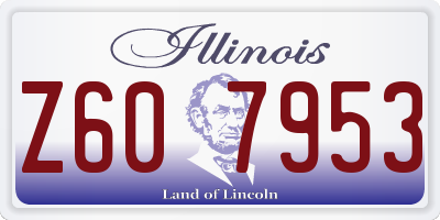 IL license plate Z607953