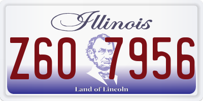 IL license plate Z607956