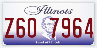 IL license plate Z607964