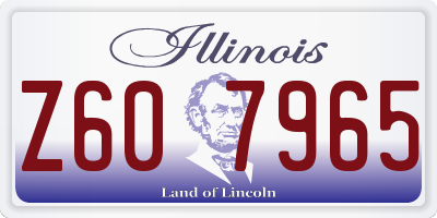 IL license plate Z607965