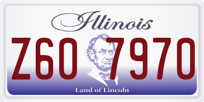 IL license plate Z607970