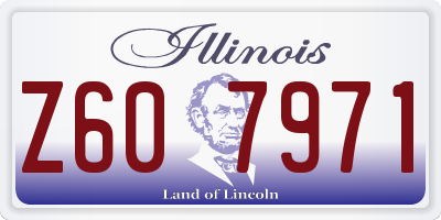 IL license plate Z607971