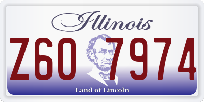 IL license plate Z607974