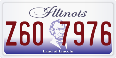 IL license plate Z607976