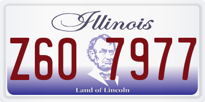 IL license plate Z607977