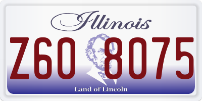 IL license plate Z608075