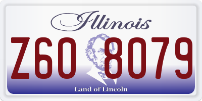IL license plate Z608079