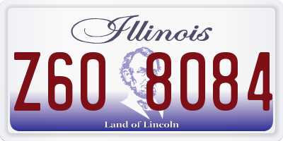 IL license plate Z608084