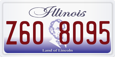 IL license plate Z608095