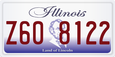 IL license plate Z608122