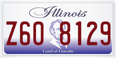 IL license plate Z608129