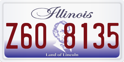 IL license plate Z608135