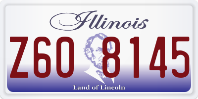 IL license plate Z608145