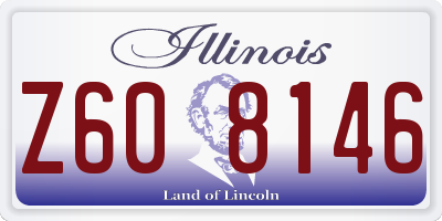 IL license plate Z608146