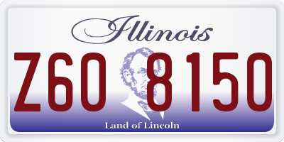 IL license plate Z608150