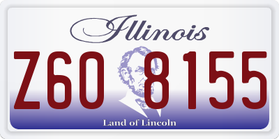 IL license plate Z608155