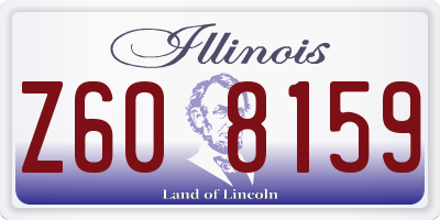 IL license plate Z608159