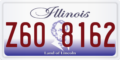 IL license plate Z608162