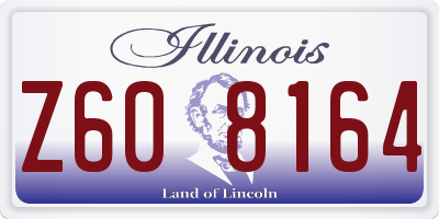 IL license plate Z608164