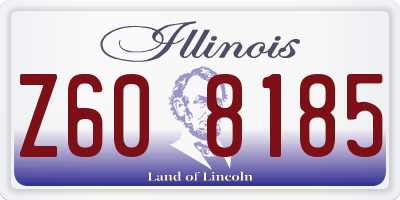 IL license plate Z608185