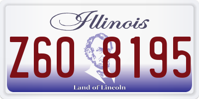 IL license plate Z608195