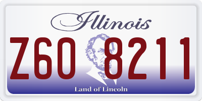 IL license plate Z608211