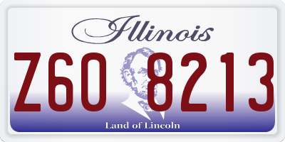 IL license plate Z608213