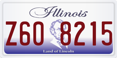 IL license plate Z608215
