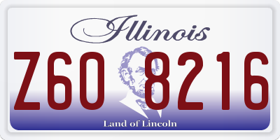 IL license plate Z608216