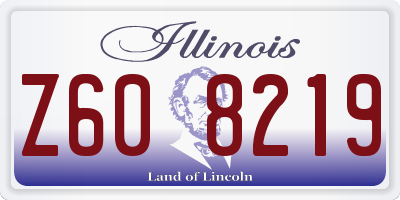 IL license plate Z608219